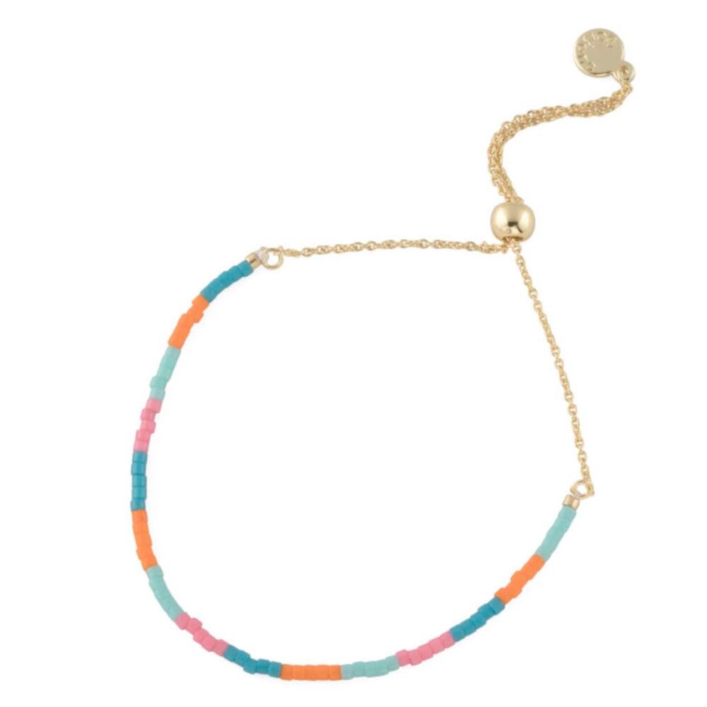 Gorjana gigi stripe Miami adjustable beaded bracelet NWT